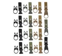 ibasenice 15 pièces Clip Ceinture pour Bouteille Nylon et Résistant Attache Rapide Multifonction pour Randonnée Camping à Dos Extérieur
