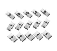 ibasenice 15 Pièces Fermoir de Montre Acier Inoxydable Fermeture Double Poussoir Sécurisée Boucle de Déploiement Résistante à Eau Usure Accessoire de Remplacement pour Bracelet de Montre DIY