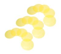 ibasenice 15 Pièces Film Diffuseur de Lumière Autocollant pour Éclairage LED, Film de Correction de Lumière Chaude Pet, Feuille de Teinte Ambre 3,94 Pouces, pour Ampoules et Spots, Salon,