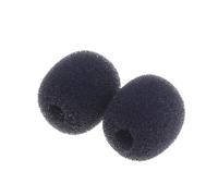 ibasenice 15 pièces Lot de Bonnets Mousse Anti-vent Noirs pour Microphone Lavalier Protection Compacte Mousse Haute Densité pour Qualité Sonore et Ventilation