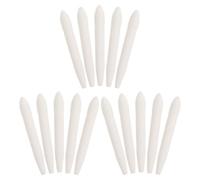 ibasenice 15 Pièces Pointes de Stylo Remplaçables pour Marqueurs Acryliques, Compactes en Fibre Blanche, pour Bureau et Voyage, Expérimenter Différents Types de Pointes