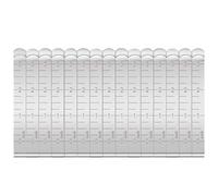 ibasenice 15pièces Pinces à Coudre Métalliques Clips Ourlet Inoxydables avec Règle pour Marquage et Matelassage Fournitures Couture Robustes Résistantes à Eau Rouille