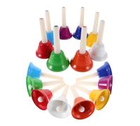 ibasenice 16 Pièces Cloches à Main Diatoniques Professionnelles Instruments de Percussion Colorés pour Éducation Musicale et Entraînement Au Rythme Classe ou Église
