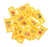 ibasenice 16 Pièces Jeu de Panneaux de Signalisation Miniatures Plastique de Simulation de Circulation avec Barricades et Accessoires pour Éducation Routière des Garçon Fille Adapté à