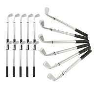 ibasenice 16 Pièces Stylo à Bille de Bureau Mini Golf en Alliage D’aluminium