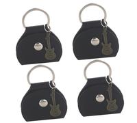 ibasenice 16pièces Étui De Rangement pour Médiators De Guitare avec Porte-clés Organiseur De Médiators PU Pendentif Antique