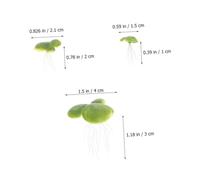 ibasenice 18 pcs Plantes Flottantes Artificielles Plastique avec Racines Décoration Durable et pour Aquarium Ornement Naturel pour Bassin à Poissons et Réservoir