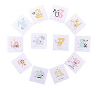 ibasenice 1ensemble Autocollants Mensuels Pour Stickers De Croissance Créatifs Pour Capturer Les Moments Précieux Du Année Accessoire Photo Pour Nourrissons