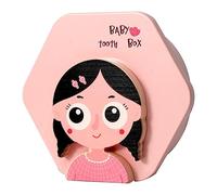 ibasenice 1ensemble Boîte à Dents De Lait Carton Pour Coffret De De Dents Et Cheveux Fœtaux Rose Souvenirs Enfantin Et Personnalisable