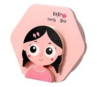 ibasenice 1ensemble Boîte à Dents Pour Coffret De Dents De Lait Et Cheveux Fœtaux Design Cartoon Petite Fille Souvenirs Pour De