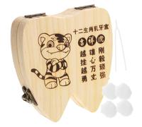 ibasenice 1ensemble Boîte à Dents Pour Garçon Fille Organisateur De Souvenirs Pour Dents De Lait Rangement Personnalisé Dentier Pour Garçon Et Fille