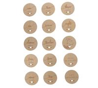 ibasenice 1ensemble Cartes De Croissance Bois pour Bébés Cartes Mensuelles De Commémoration des Étapes Accessoires De Photographie pour Suivre Le Développement De Votre Né