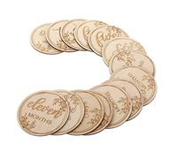 ibasenice 1ensemble Cartes Mensuelles Bois De Accessoires Photo Chic Pour Capturer Chaque Moment De Croissance Pour Photographie Nés