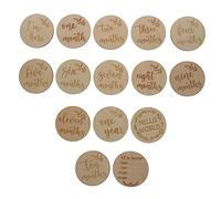 ibasenice 1ensemble Cartes Mensuelles Pour Disques Photographiques Pour Suivi Des Étapes De Croissance Accessoires Naturels Et Écologiques Pour Annonces De Nouvelles Arrivées Souvenirs