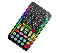 ibasenice 1ensemble Mini Carte Professionnelle avec Modificateur De Voix pour Diffusion Direct Mixeur Audio Compact Et Pratique pour Téléphone Et Ordinateur