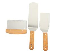 ibasenice 1ensemble Spatule Acier Multi-Usage pour BBQ Et Cuisine Ustensile De Grill Professionnel avec Poignée Ergonomique pour Steak Pizza Pancakes