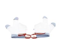ibasenice 1paire Gants Anti-grattage Respirants Pour Bébés Gants Nylon à Doigts Courts Pour Soulager La Douleur Dentition Et Prévenir La Succion