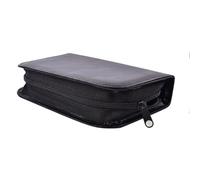 ibasenice 1pièce Étui de Rangement Pu pour Glucomètre et Pulsioximètre Étanche et Résistant aux Chocs Noir Poche de Transport Portable pour Voyage et Maison