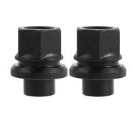 ibasenice 2 écrous de roue à bride - Écrou de roue de rechange à bride M22x1,5 pour camions - Fixations hexagonales à manchon pour le centrage du moyeu des véhicules commerciaux et semi-remorques