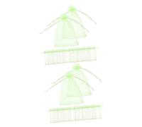 ibasenice 2 Ensembles À Feuilles Insectes Et À L'oiseau De Protection Filet De Fruits Cordon Filets en Filet De Jardin Soutien Vert Clair en Nylon 50 Pièces * 2