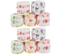 ibasenice 2 Ensembles Bandes Cohésives Autoadhésives Colorées Bandages Élastiques Pour Sports Protection Avocat Fraise 5 Rouleaux*2