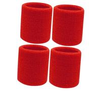 ibasenice 2 Ensembles Bracelet De Sport Bracelet Respirant Brassards Groupe Tours Gymnastique Poignet Bandeau Ceinture De Protection Poignet Sport Coton Rouge 2 Pièces * 2