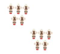 ibasenice 2 Ensembles Brumisation Laiton pour Arrosage Extérieur Pulvérisateur pour Jardin Terrasse Refroidissement 5 Pièces * 2