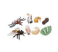 ibasenice 2 Ensembles Cycle de Croissance simulé Toys Jeu Set Ensemble Gaming Toys for Jeux pour Enfants Mini Zoo Jouets cognitifs pour Enfants modèles de Jouets Animaux Plastique