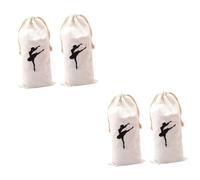 ibasenice 2 Ensembles De Rangement Pour Pointes Ballerines Femmes Chaussure De Danse Chaussures De Danse Dansant Je À Chaussures À Cordon Ballerines Filles Toile Blanche 2 Pièces * 2
