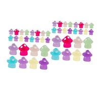 ibasenice 2 Ensembles Décoration des Champignons Fluorescents Statue De Champignon De Jardin Champignon Figurines Miniatures Mini-Champignons Décor De Chalet Résine Pièces * 2