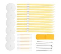 ibasenice 2 ensembles Kit Bougies Cire Auriculaire avec Disques de Protection Soins Aromathérapie Relaxants Nettoyage Naturel Du Cérumen pour Oreilles Adultes à Domicile