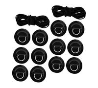 ibasenice 2 Ensembles Kit D Accessoires Kayak Gonflable avec Cordon Élastique à Crochet Patchs PVC Durables et Anneaux D INOX pour Paddleboard Sup Canoë et Surfboard