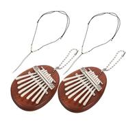 ibasenice 2 Ensembles Mini Kalimba Notes Portable Bois de Piano à Pouce Compact et Facile à Apprendre pour Débutants et de Musique