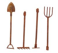 ibasenice 2 Ensembles Mini Outils de Jardinage Ensemble de Modèles Décoratifs Miniatures pour Accessoires de Décoration de Micro pour Plantes et Mosses