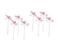 ibasenice 2 Ensembles Piquets De Jardin Décoratifs De Oiseaux Colorés pour Décoration De Patio Jardin pour Aménager Extérieurs 4 Pièces * 2