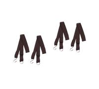 ibasenice 2 Ensembles Sangles De Suspension pour Hamac Nylon Crochets S Et Anneaux pour Balançoires Et Activités Extérieures 4 Pièces * 2