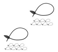 ibasenice 2 Ensembles Silicone Plant Ties for Garden and Greenhouse Durable Tree Leaf Design Twist Management Ties for Vegetables Reusable Binding Straps 8 Pièces * 2