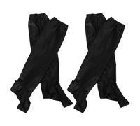 ibasenice 2 Paires Couvre-Chaussures de Cyclisme Imperméab L ES Noir L | Pliable et Léger, Réutilisable, pour Chaussures et Jambes, Usage Vélo et Voyage