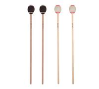 ibasenice 2 paires de maillets à manche en érable-bâtons de Xylophone-maillets Glockenspiel pour Xylophone Glockenspiel cloches carillon tambour en bois