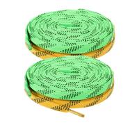 ibasenice 2 Paires Lacets Plats pour Patins à Glace et Roller Lot de Lacets Sport Durables et Élastiques pour Chaussures de Hockey et Résistants Jaune et Vert