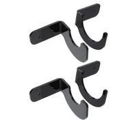 ibasenice 2 Paires Présentoir Mural en Acrylique Noir pour Batte de Baseball et Bâton de Hockey, Support de Rangement Pratique et Décoration Élégante pour Maison ou Club