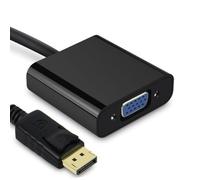 ibasenice 2 Pièces Adaptateur D'affichage vers Vga 1.3 1080p | Conversion du Signal Numérique, Décomposition Audio Intégrée, pour Moniteur et Projecteur à Maison, Noir