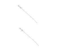 ibasenice 2 Pièces Aiguille Acier Inoxydable pour Insémination Artificielle des Bovins Outil de Reproduction Durable et Pratique pour Ferme
