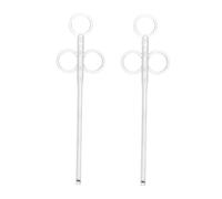 ibasenice 2 pièces Alimentation Liquide pour Oiseaux Tube Plastique Précis pour Bébés Perroquets et Oiseaux Portable et Facile à Nettoyer Petit Modèle