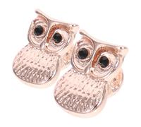 ibasenice 2 pièces Anneaux Décoratifs pour Bracelet de Montre Silicone Goujons Alliage Forme de Hibou Ornements Élégants pour Bracelets Montres Connectées Accessoires Durables et