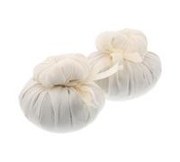 ibasenice 2 pièces Balles de Massage Thaï à Armoise Pack Naturelles Compresses Aromatiques pour Relaxation Musculaire et Soulagement Enveloppées Tissu Non-tissé Doux Réutilisables et Sûres