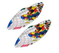 ibasenice 2 Pièces Balles Gonflables Motif Carte Monde Jouets pour Garçon Fille pour Plage et Activités Aquatiques
