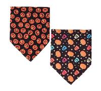 ibasenice 2 Pièces Bandanas Décoratives pour Animaux Foulards Halloween pour Chiens et Accessoires et Confortables pour Animaux de Compagnie