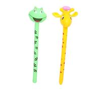 ibasenice 2 Pièces Bâtons Gonflables Animaux Jungle avec Tête Girafe et Jouets et Sûrs Design Engageant pour Garçon Fille pour Anniversaire et Fête