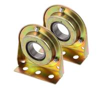 ibasenice 2 Pièces Bearing Housing for Greenhouse Fan Weatherproof Iron Pulley Support for Wind Machine Ventilation System and Easy-to-Install Fan Mounting Parts